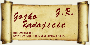 Gojko Radojičić vizit kartica